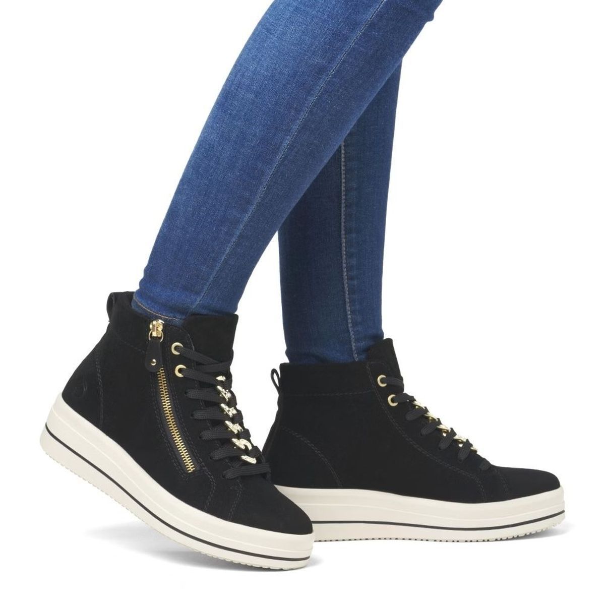 Remonte D1C70 Women's Suede Sneaker Boot
