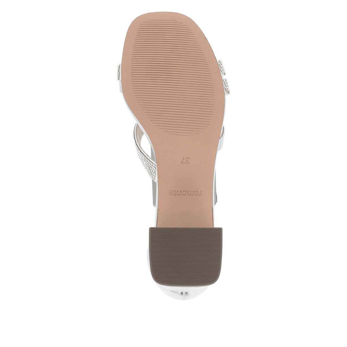 Remonte D1L51 Strap Heel Women's Sandals in Silver