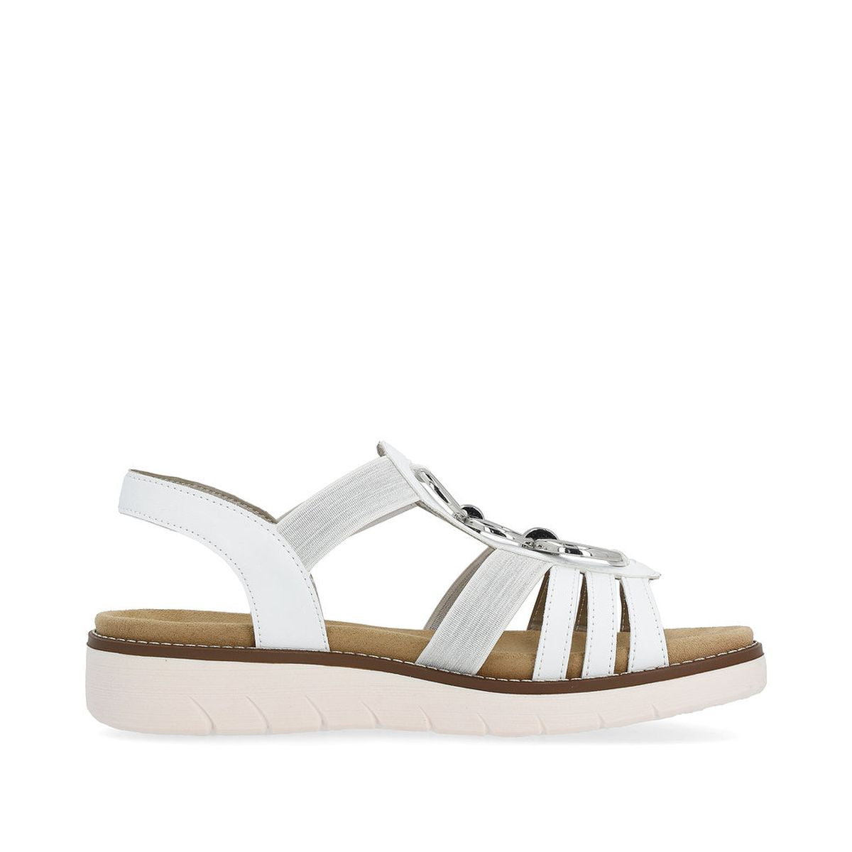 Remonte D2073 Women's White Strap Sandals
