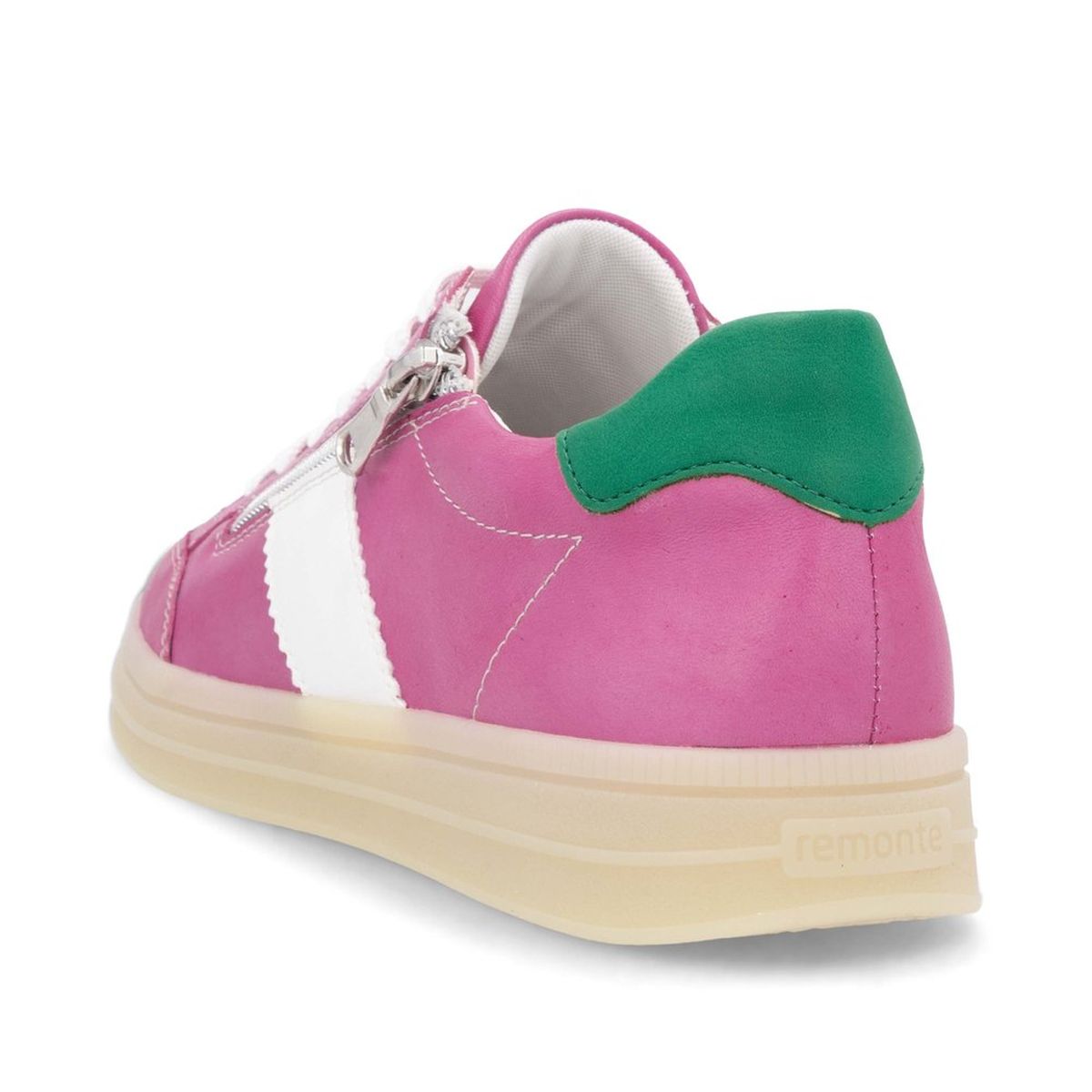 Remonte Elizabeth Hurley Women's Side Zip Sneaker in Fuchsia
