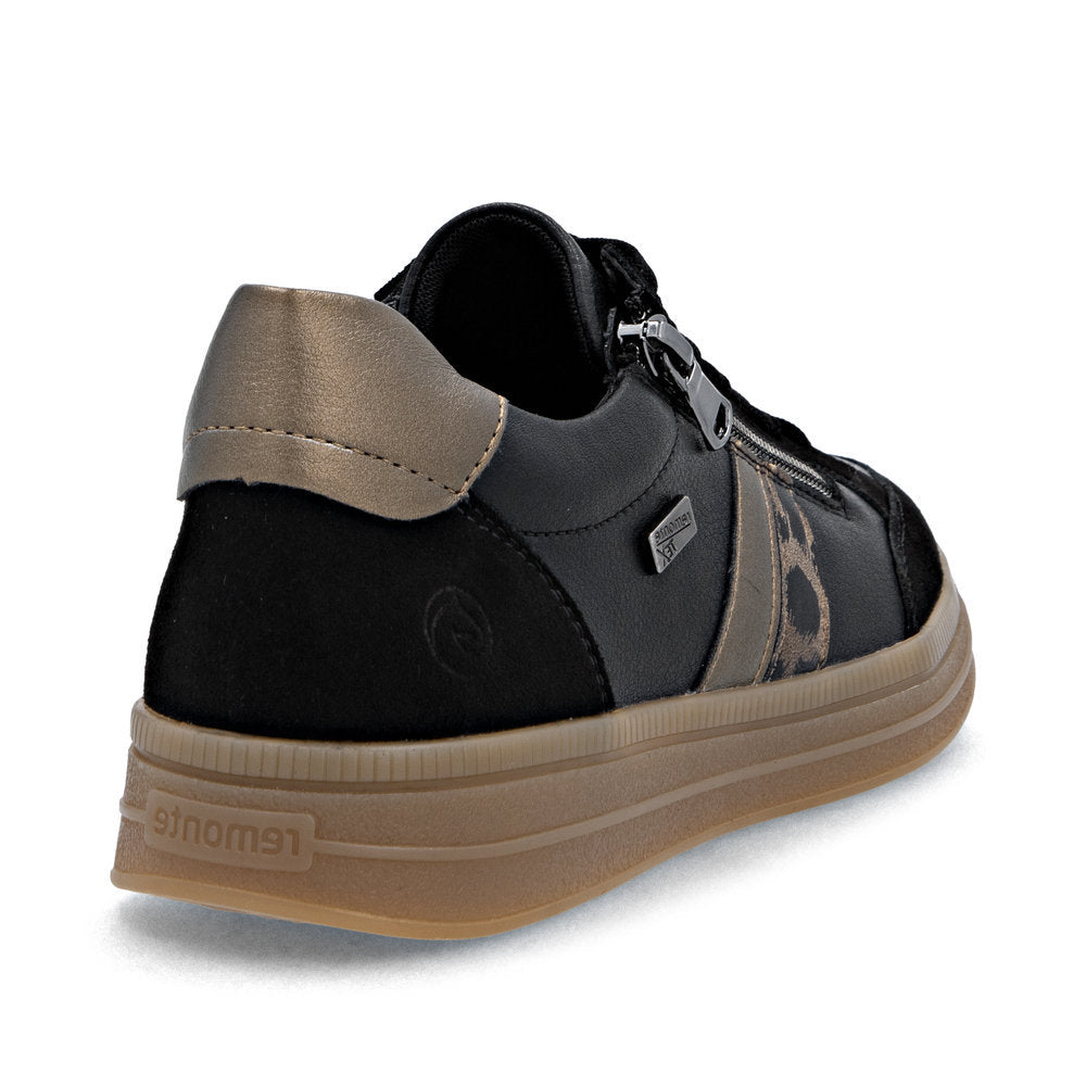 Remonte D2C04 Women's Side Zip Sneaker in Black