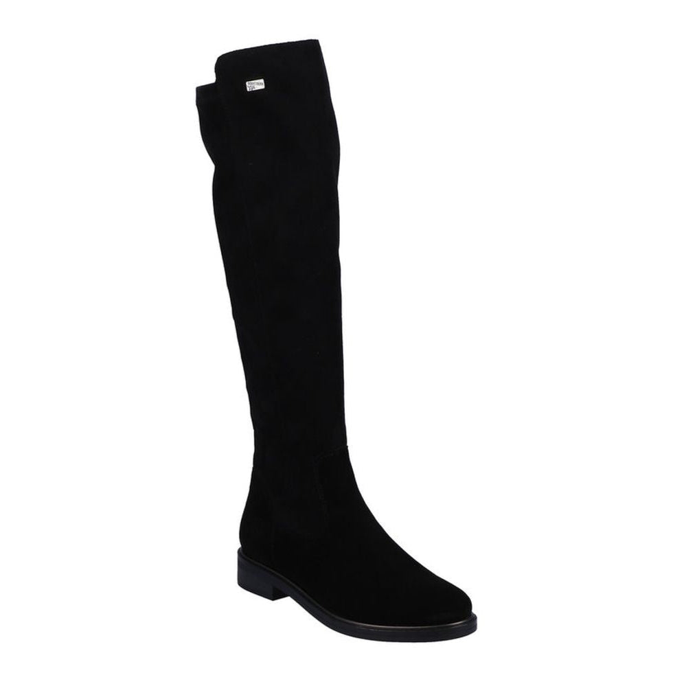 Remonte D8387 Women's High Boots, knee high black boots with slight lift heel and all day comfort. Style #D8380-01