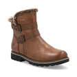 Remonte D8484 Women's Winter Boot in Muskat. Insulated all day comfort leather winter boots, double buckle straps, waterproof exterior.  Style #D8484-24
