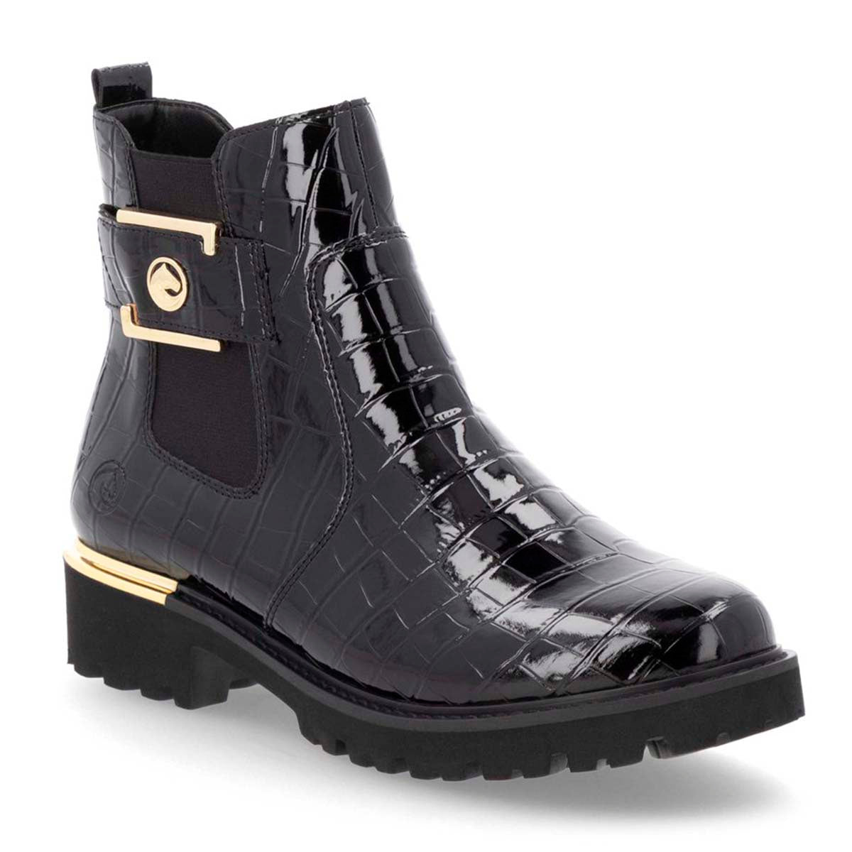 D8684 Patent Ankle Boots