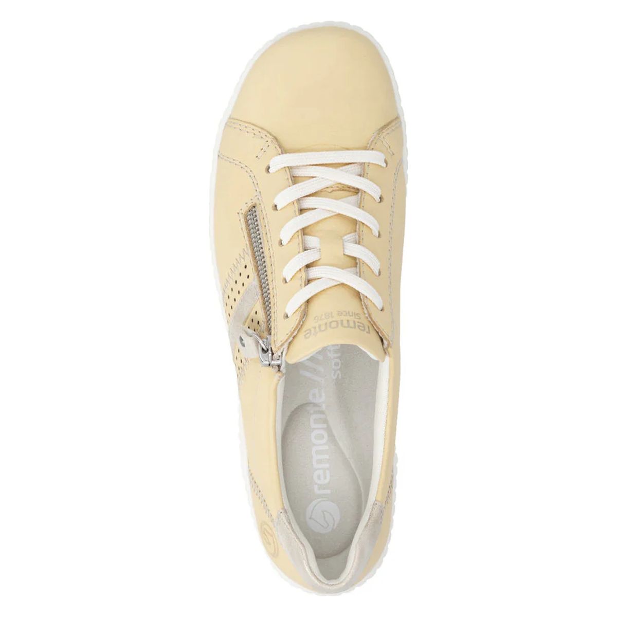 Remonte R1432 Women's Lace Up Shoe in Yellow
