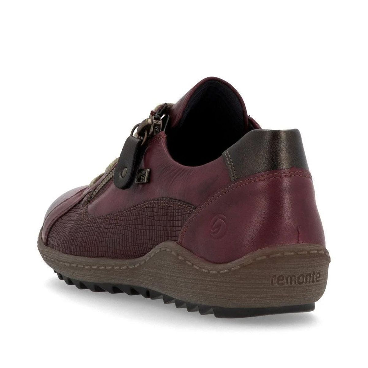 Remonte R1440 Women's Lace Up Shoe in Vino
