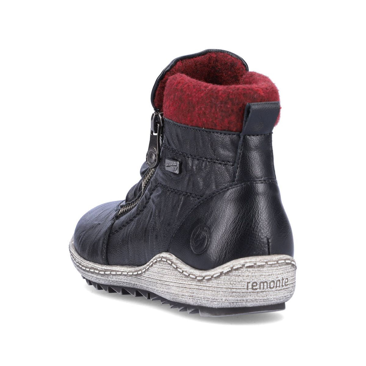 Remonte R1486 Zip Boot in Black