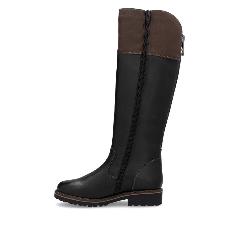 Remonte R6581 Women's High Boots in Black and Brown