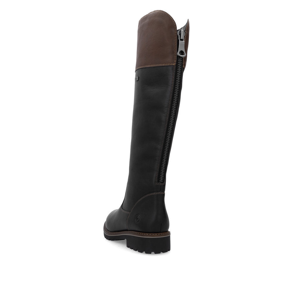 Remonte R6581 Women's High Boots in Black and Brown