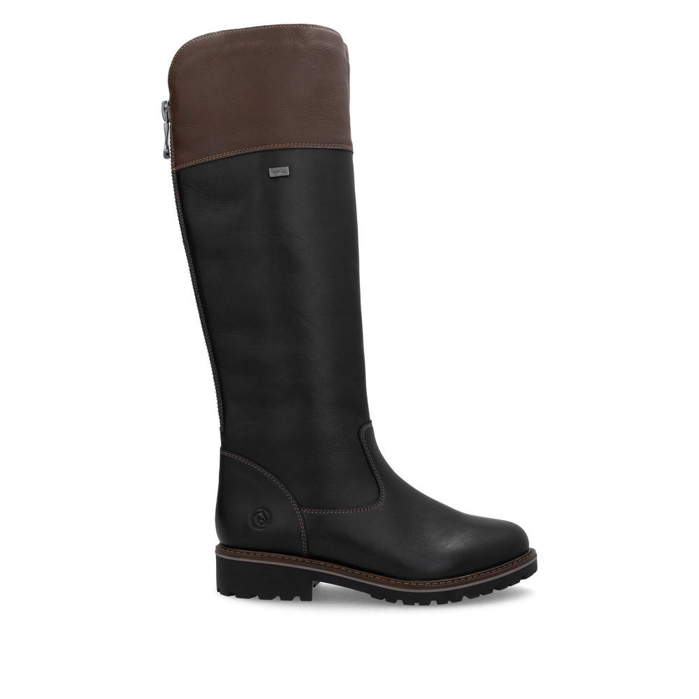 Remonte R6581 Women's High Boots in Black and Brown