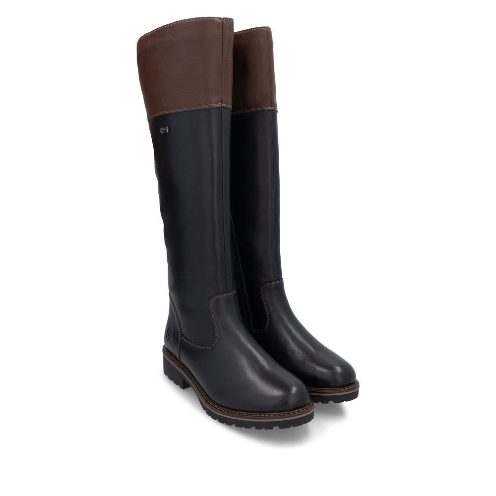 Remonte R6581 Women's High Boots in Black and Brown