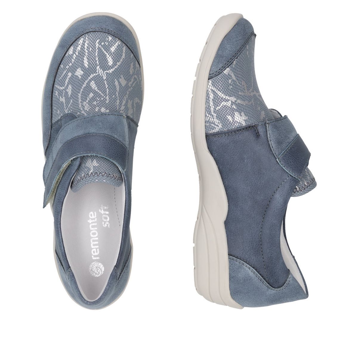 Remonte R7600 Women's Slip On Shoe in Blue