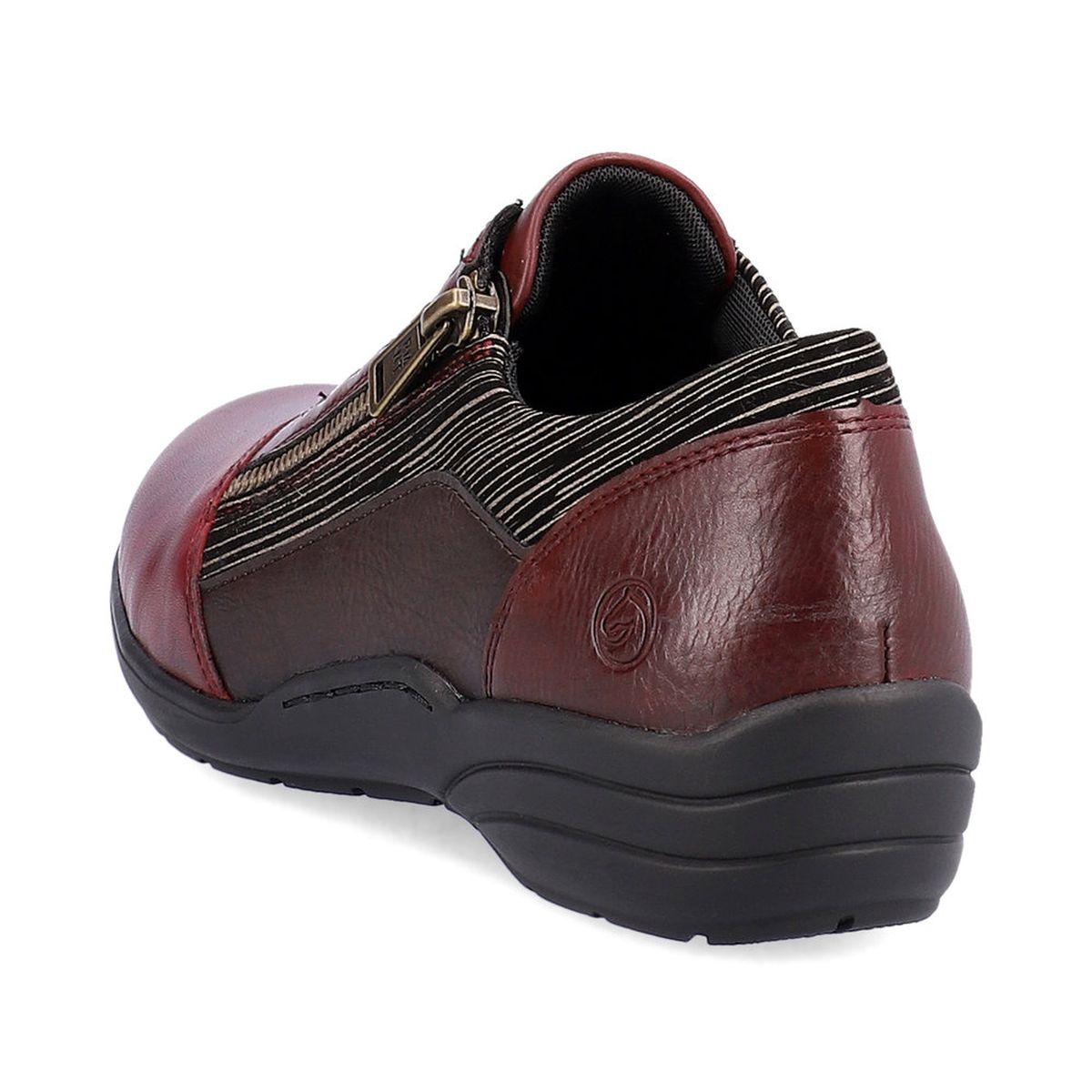 Remonte D7679 Women's Lace Zip Shoe in Vino