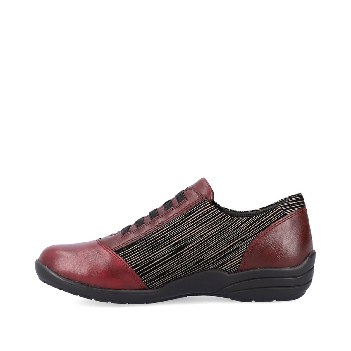 Remonte D7679 Women's Lace Zip Shoe in Vino