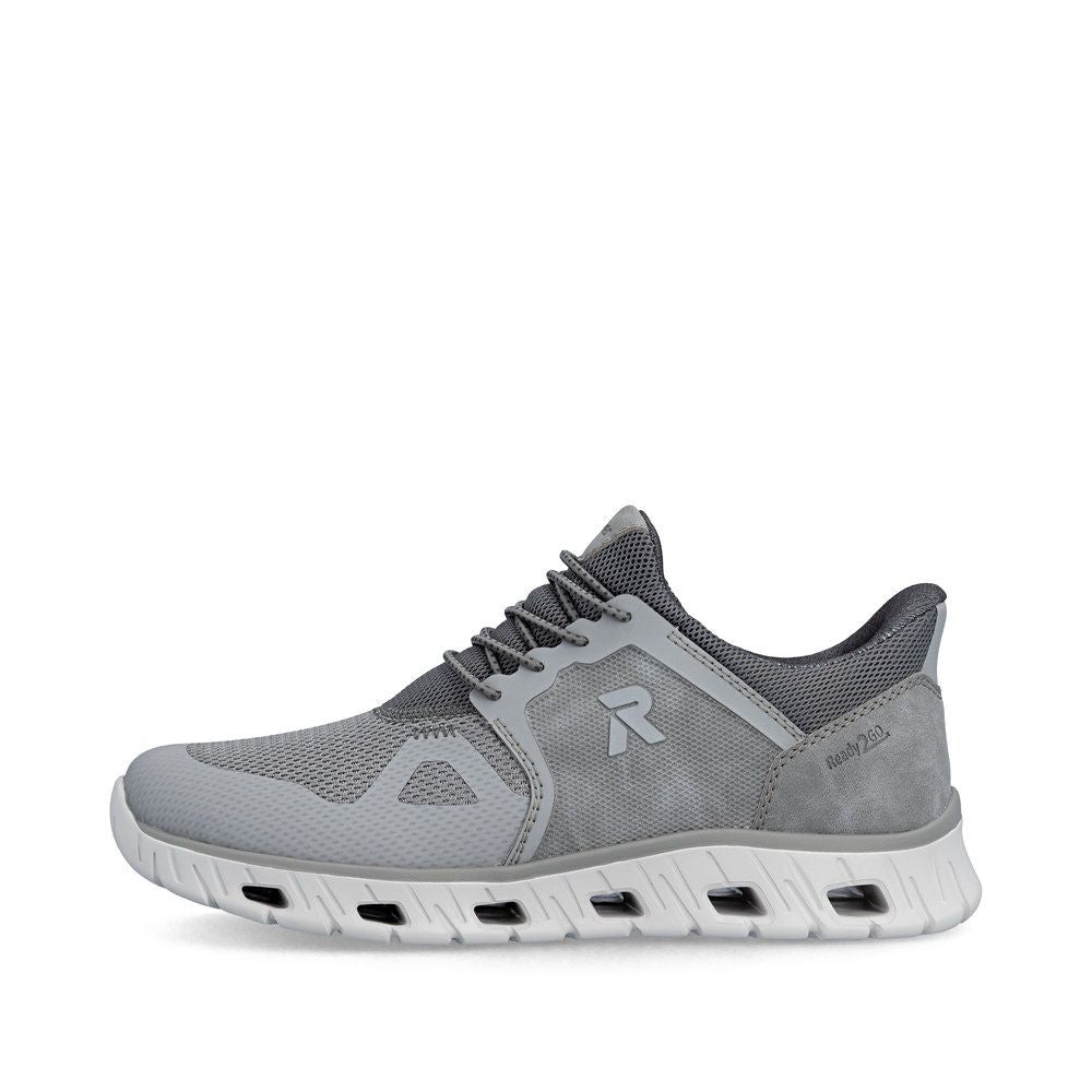 Rieker 04355 Men's Ready to Go Trainer in Grey