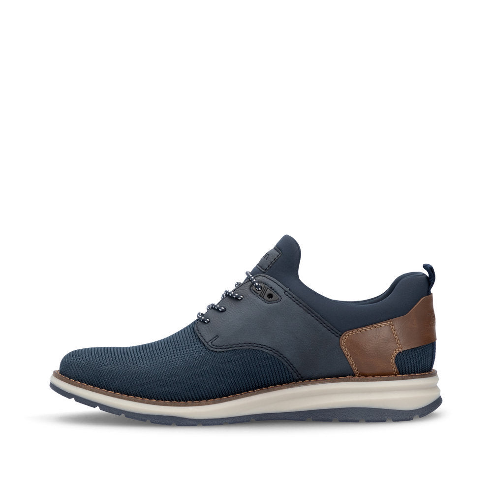 Rieker 14750 Men's Lace Up Shoe in Navy