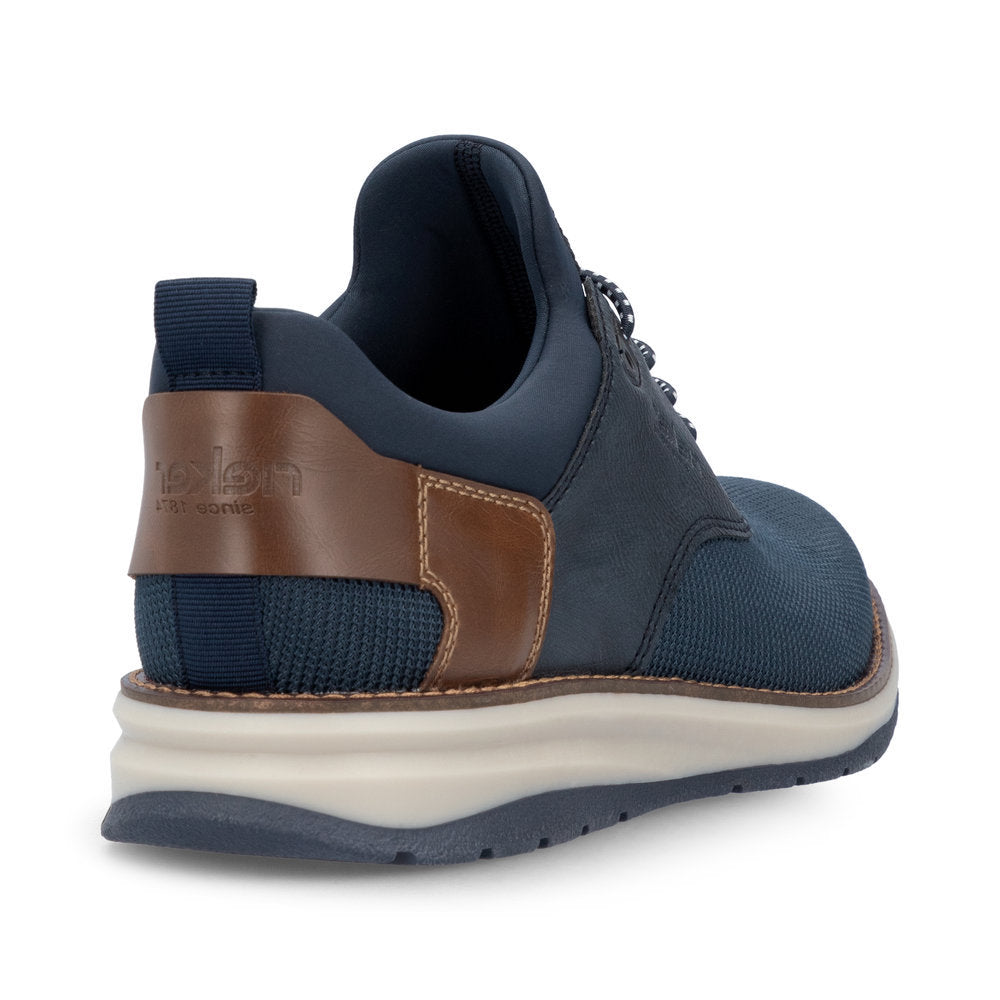 Rieker 14750 Men's Lace Up Shoe in Navy