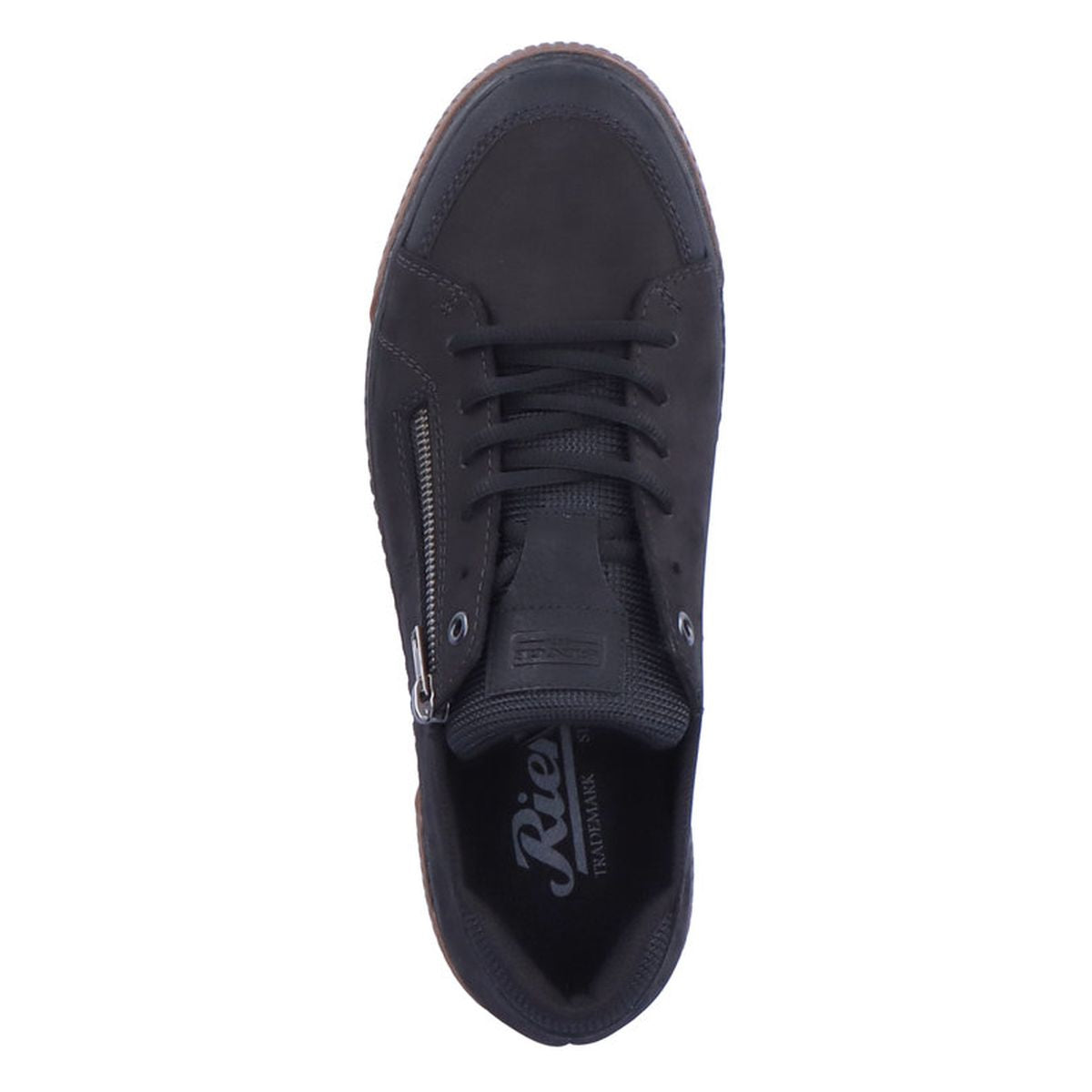 Rieker 18910 Men's Zip Shoe in Black