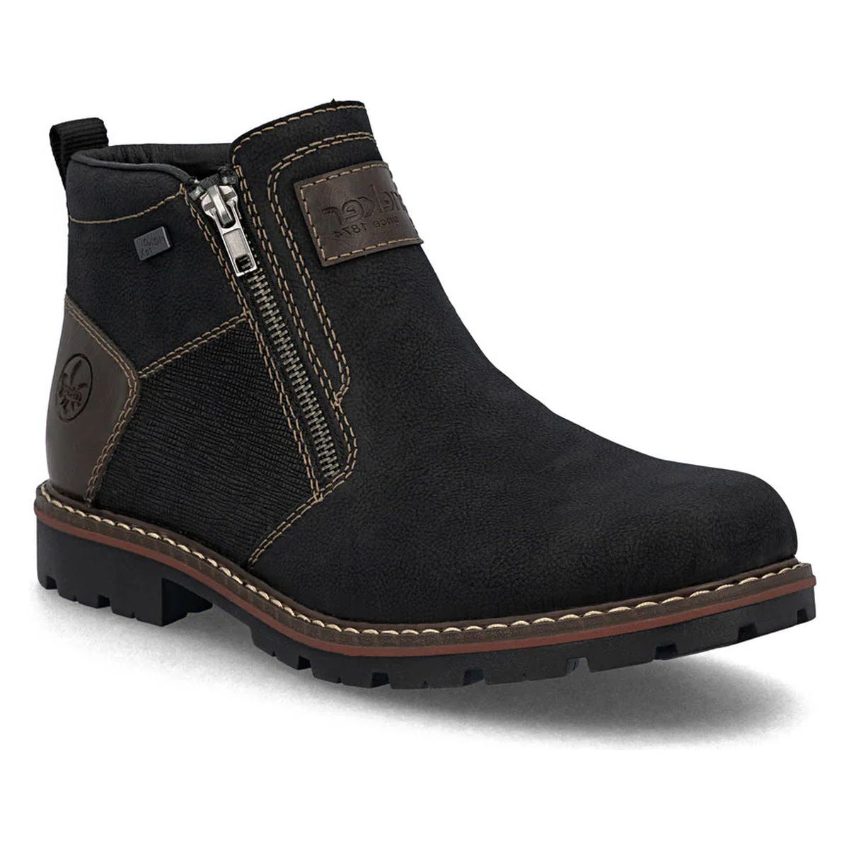 Rieker Botas Cortas Para Hombre 37770, Negro, 25