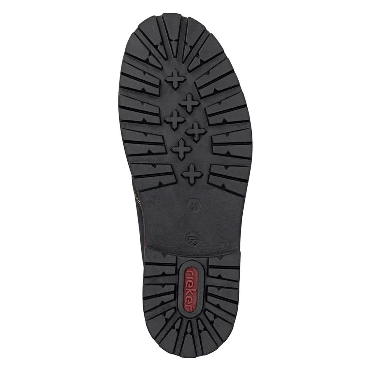 Rieker 37770 Men's Zip Up Ankle Boot in Black