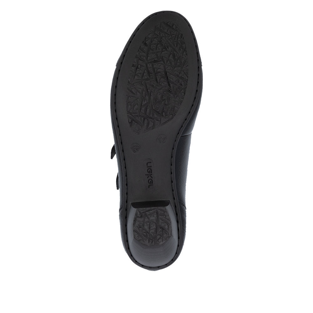 Rieker 41758 Women's Dress Block Heel in Patent Black