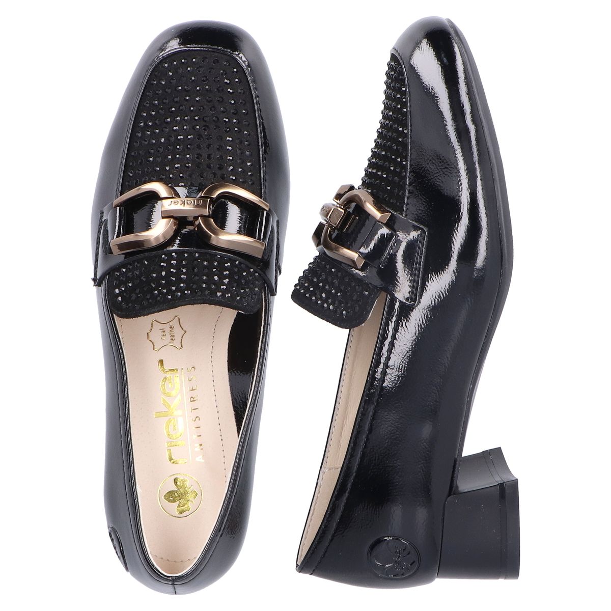 Rieker 45055 Women's Minesota Loafer in Black