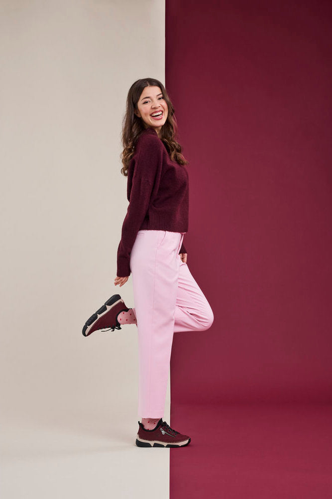 Rieker 45973 Women's Slip On Shoes in Bordeaux