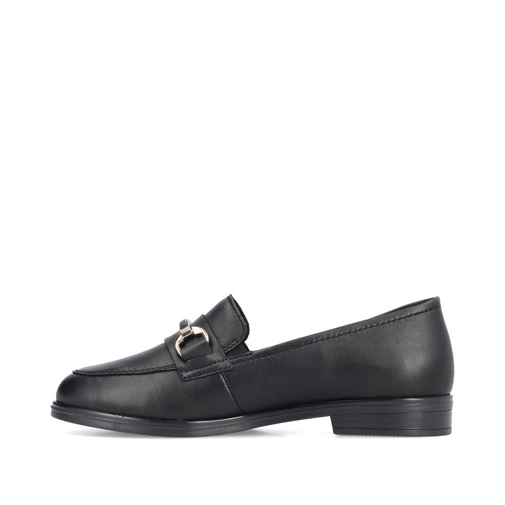 Rieker 46262 Women's Lugano Loafer in Black