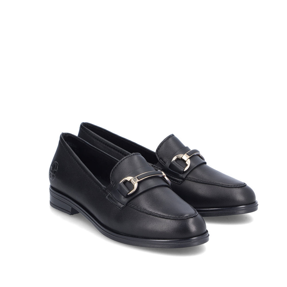 Rieker 46262 Women's Lugano Loafer in Black