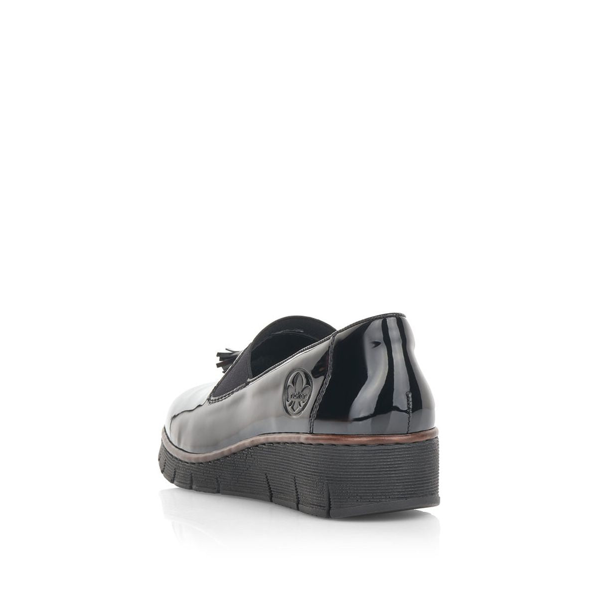 53751 Penny Loafer in Black Patent