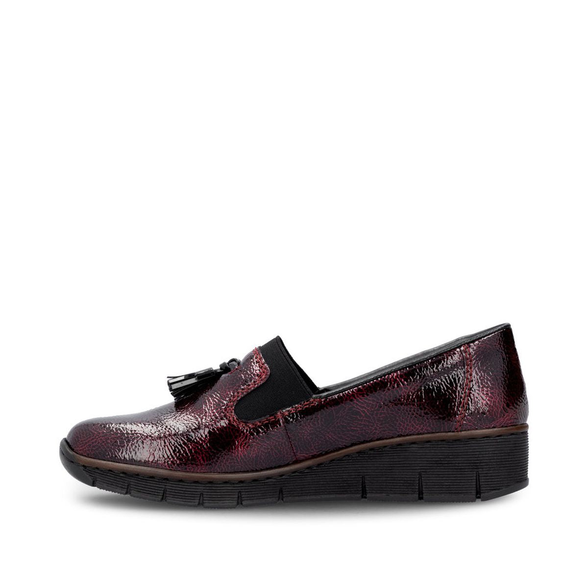 Rieker 53751 Women's Penny Loafer in Red