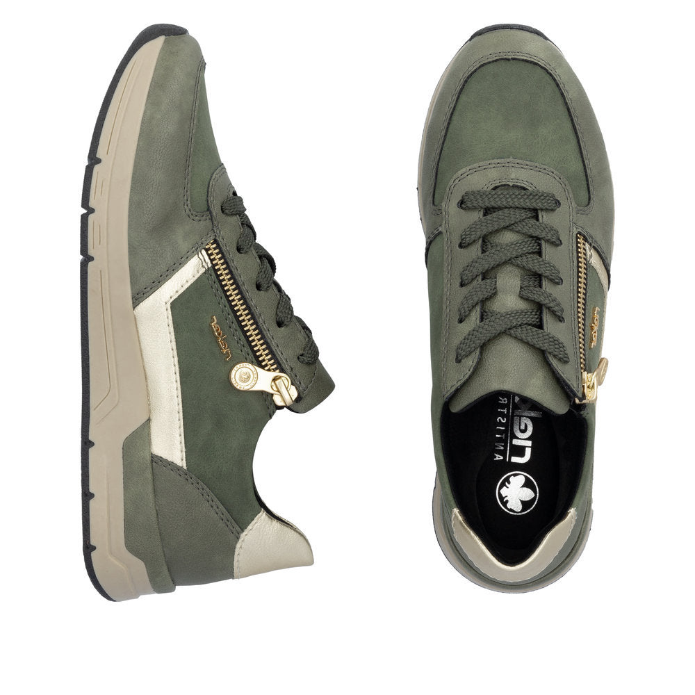 Rieker 58902 Women's Sneaker in Olive