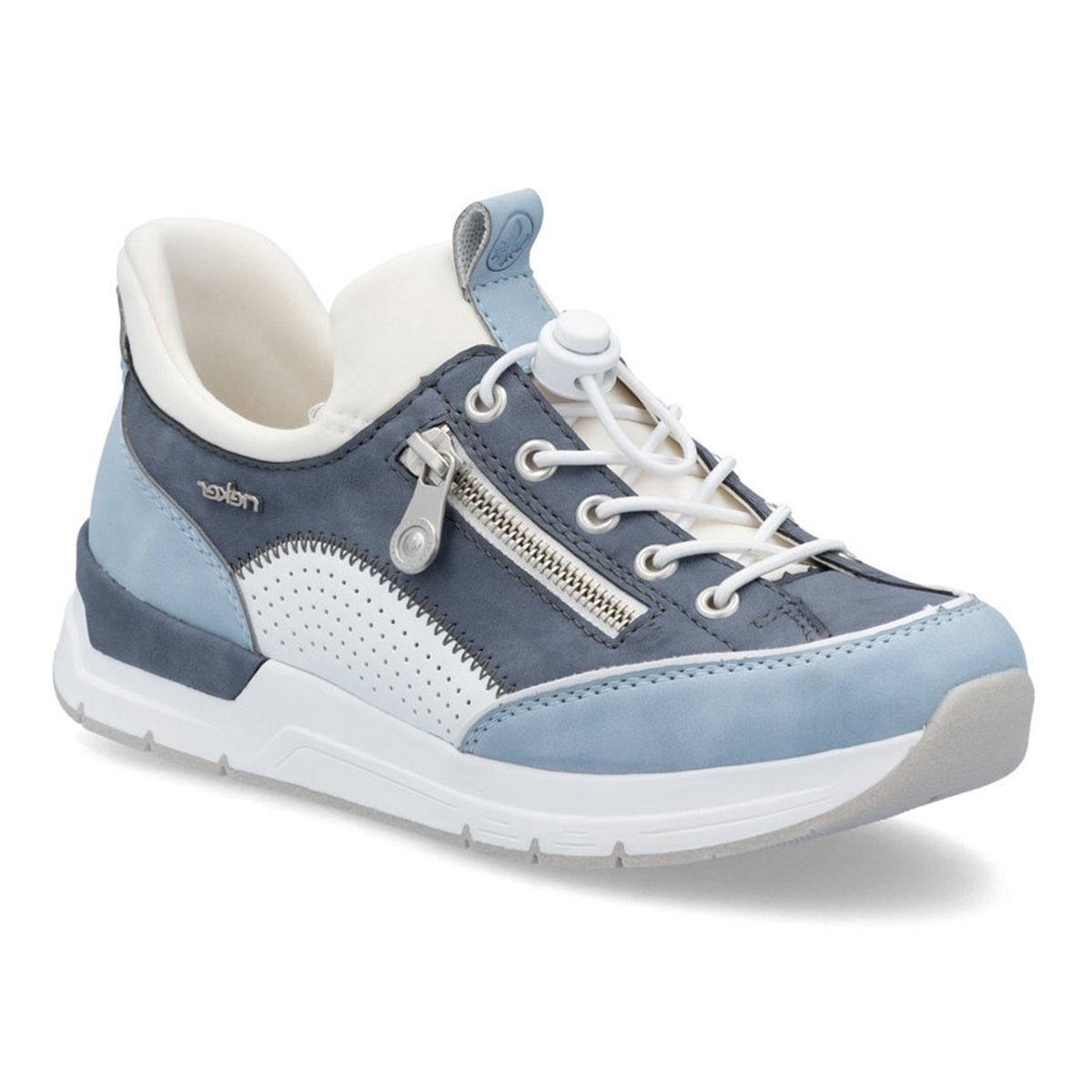 Rieker 58962-10 Dollaro Sneaker for women in Light and dark Blue