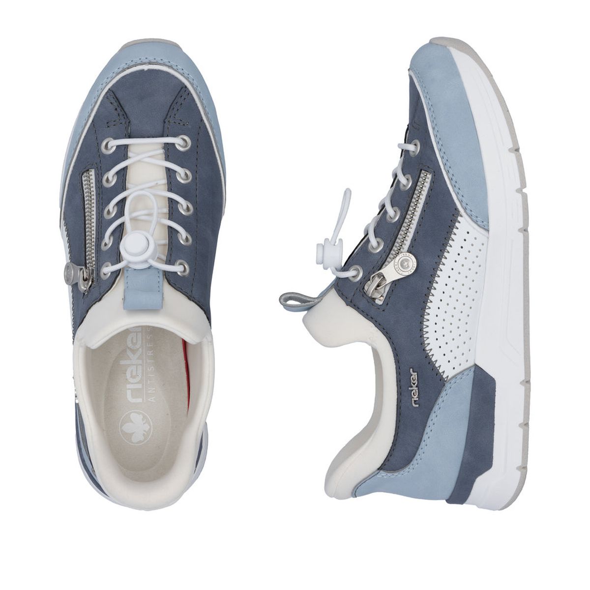 Rieker 58962-10 Dollaro Sneaker in Light Blue