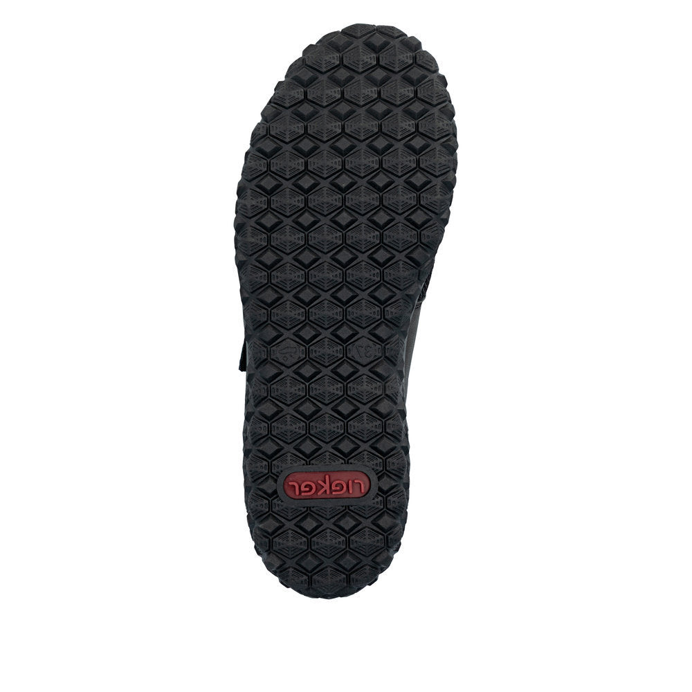 Rieker 59552 Women's Strap Shoe in Grey