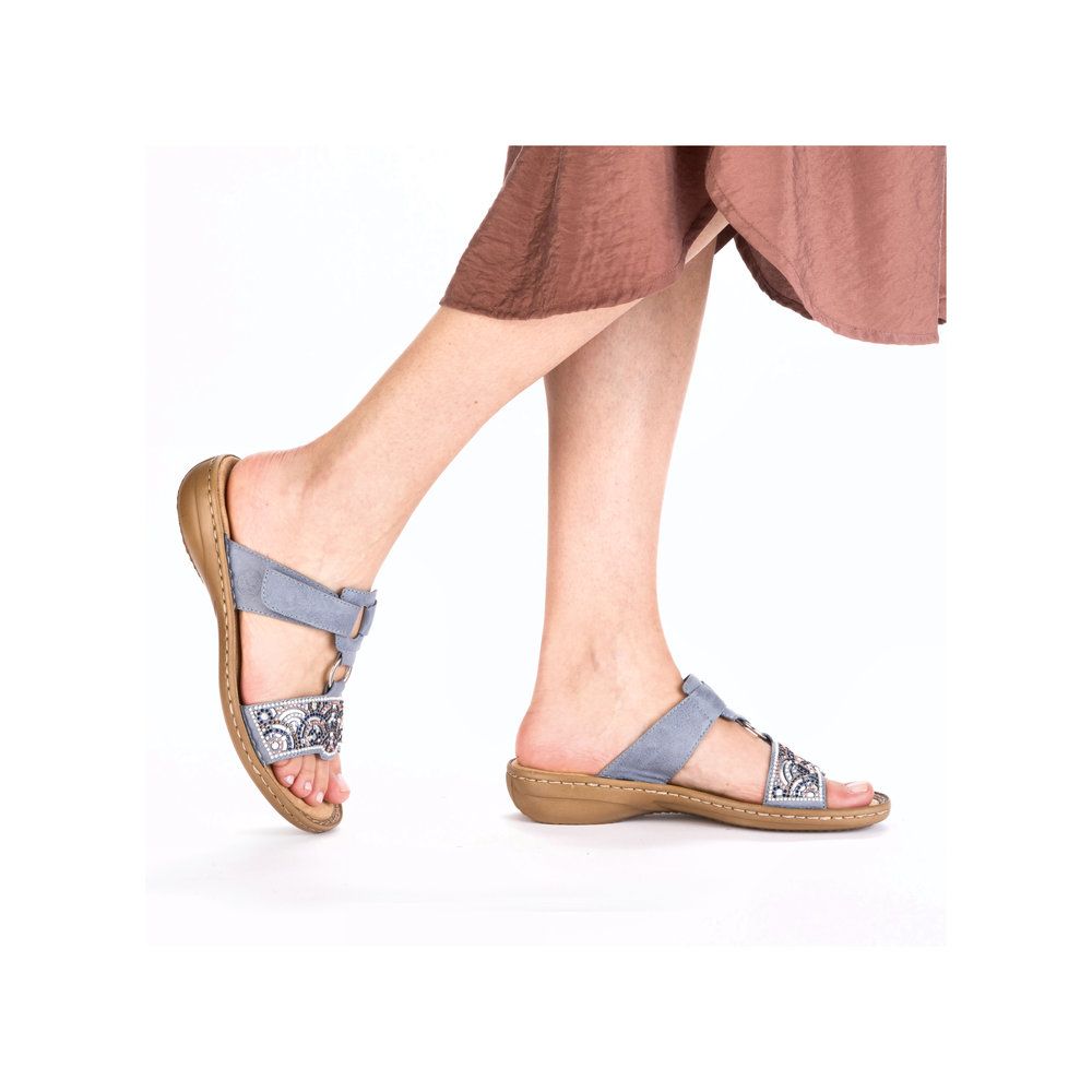 Rieker 608K2 Women's Sandals in Blue