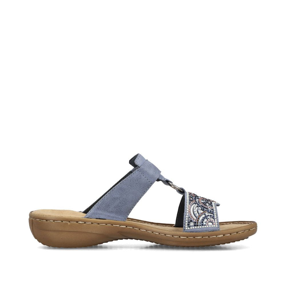 Rieker 608K2 Women's Sandals in Blue