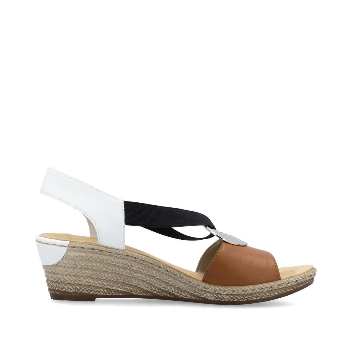 Rieker 624H6-24 Multi-Colour Wedge Sandals