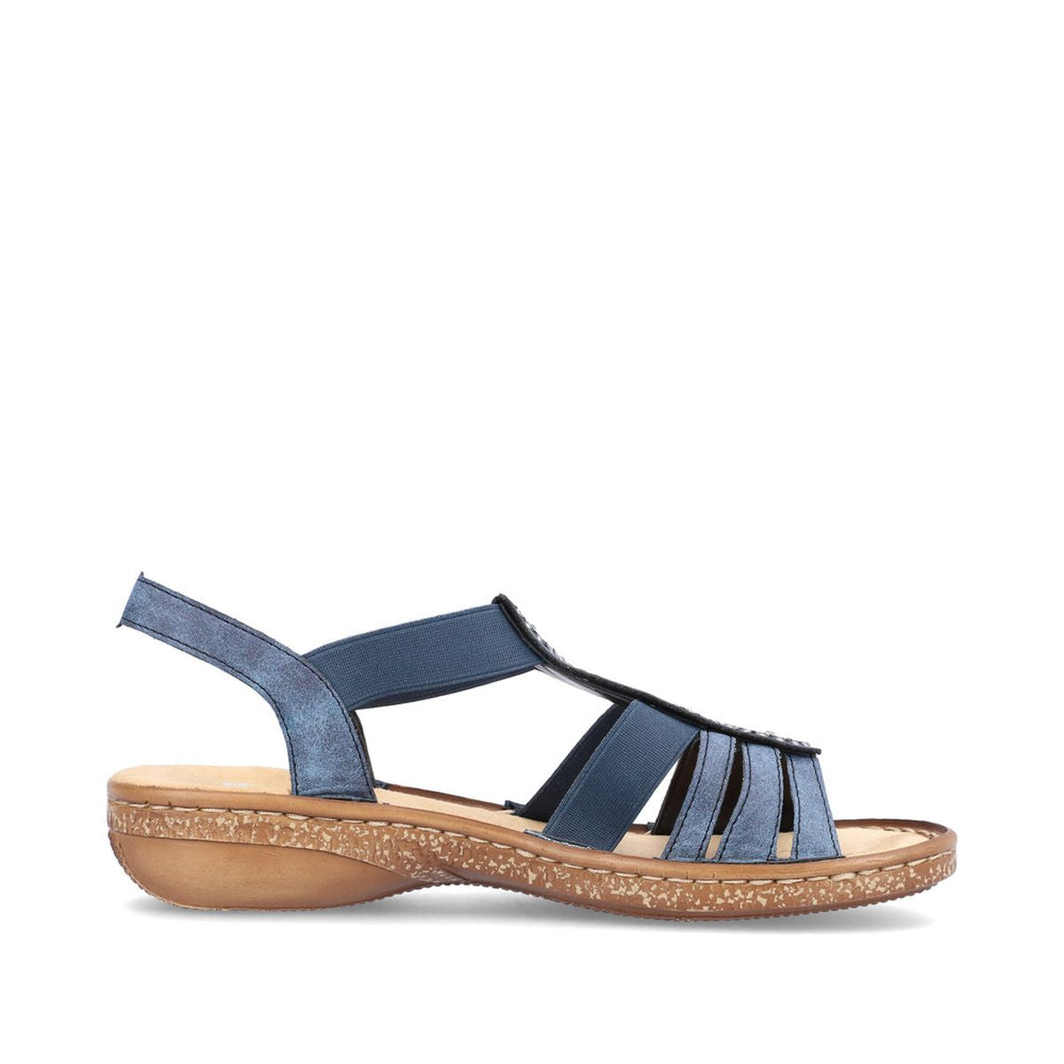 Rieker 628G9-16 Morelia Strap Sandals in Blue