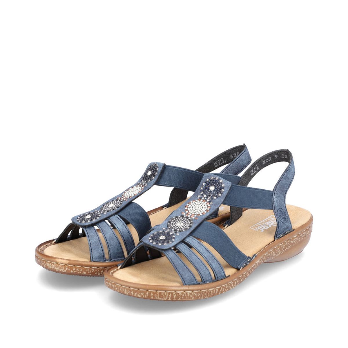 Rieker 628G9-16 Morelia Strap Sandals in Blue