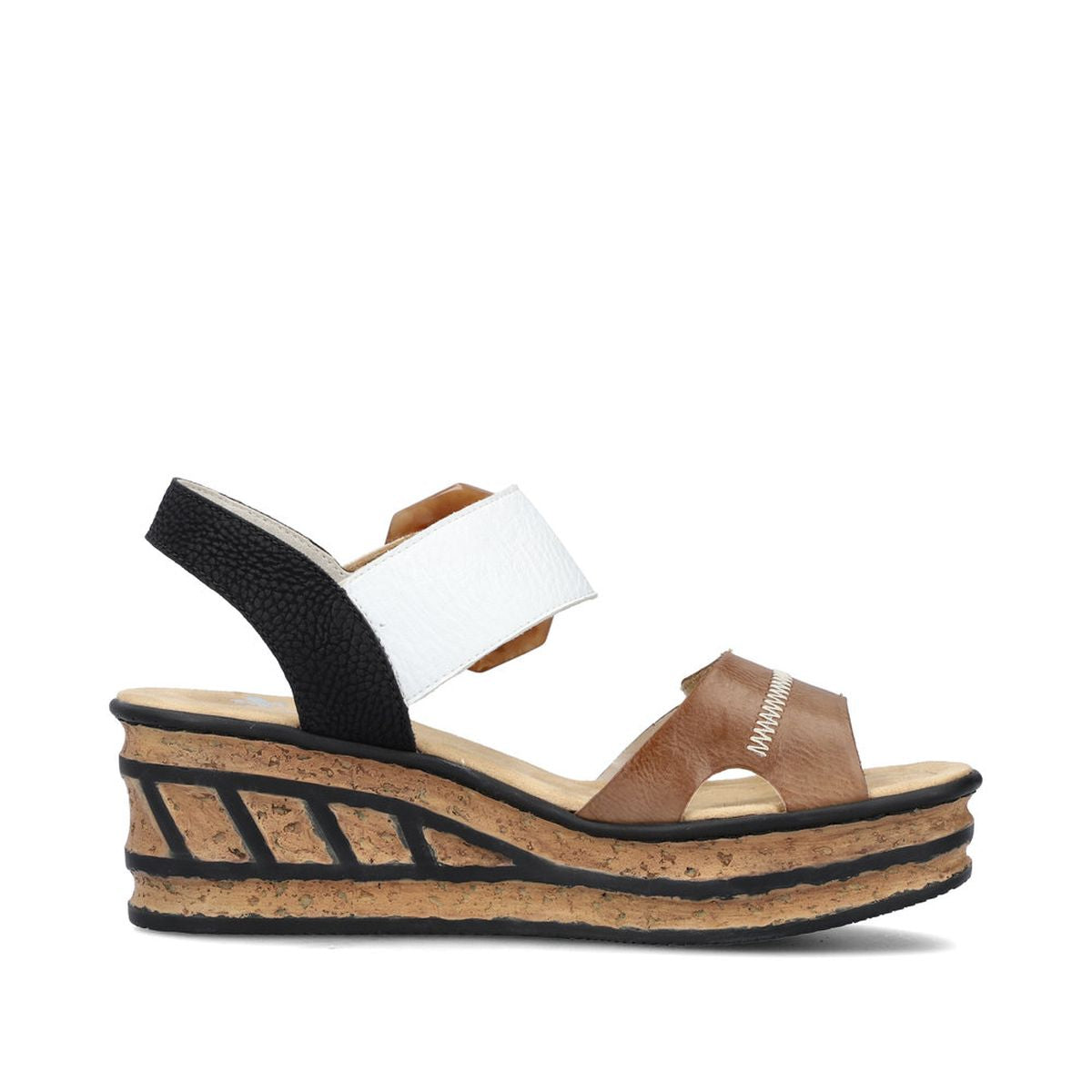68176 2-Strap Wedge Sandal