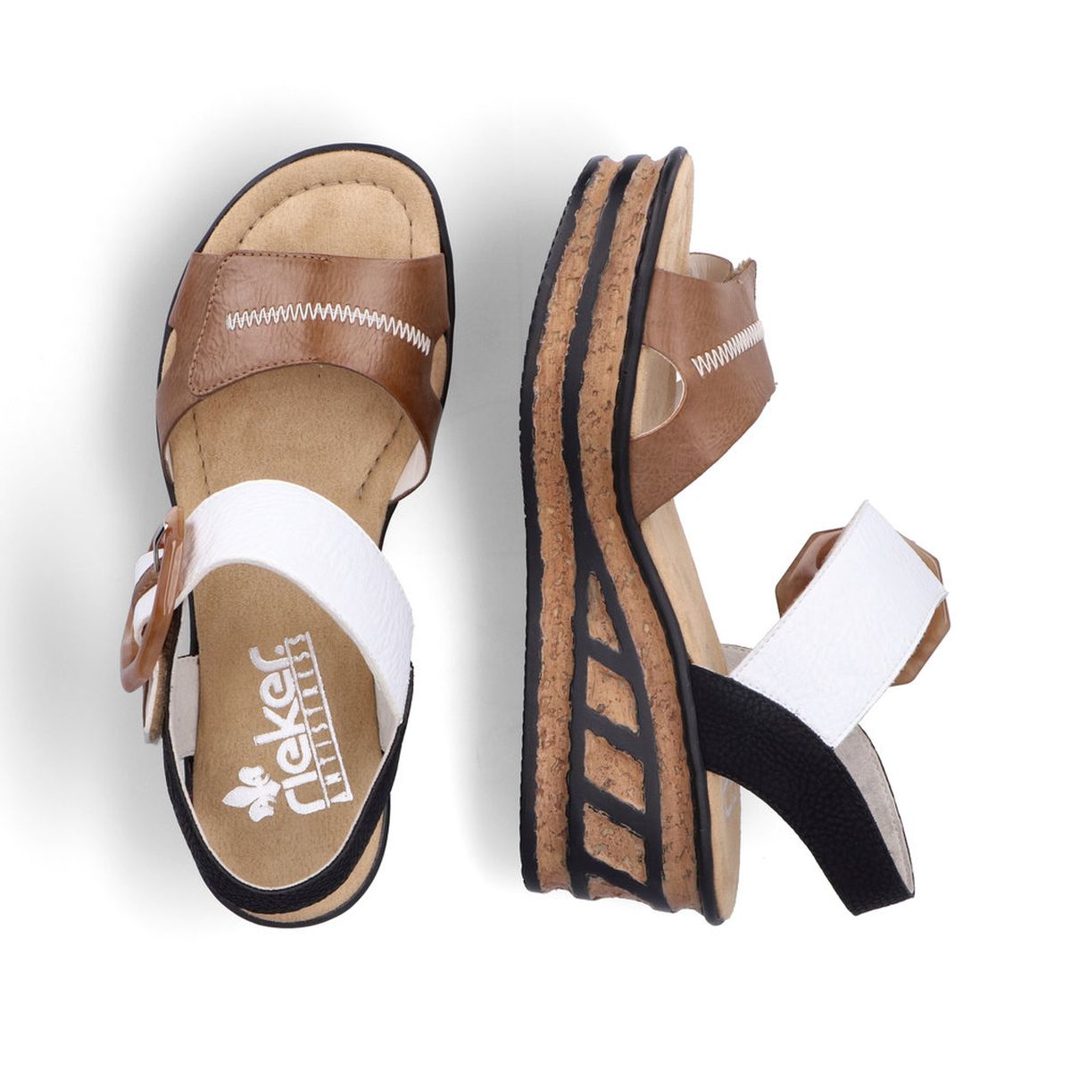 68176 2-Strap Wedge Sandal