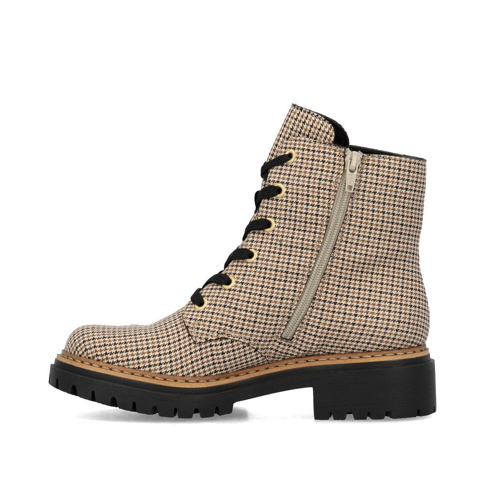 Rieker 72617 Biker Boot in Beige