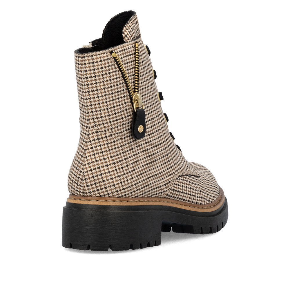Rieker 72617 Biker Boot in Beige