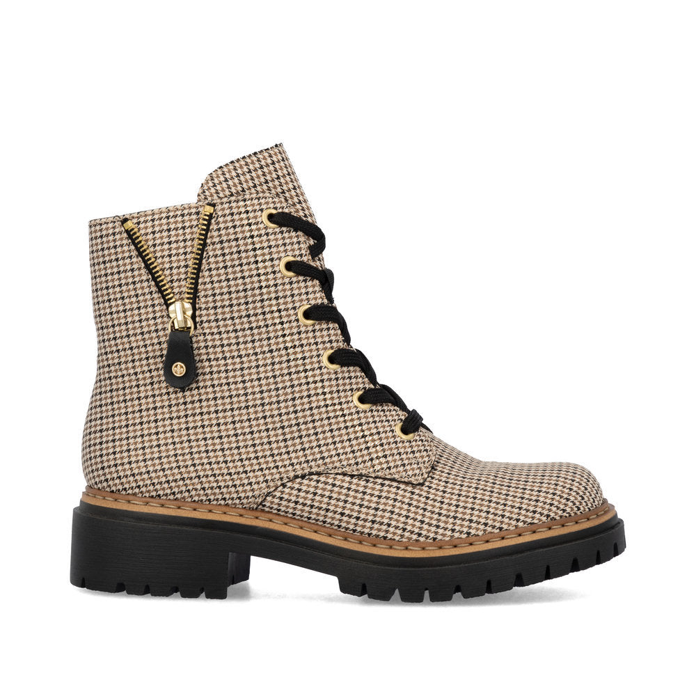 Rieker 72617 Biker Boot in Beige