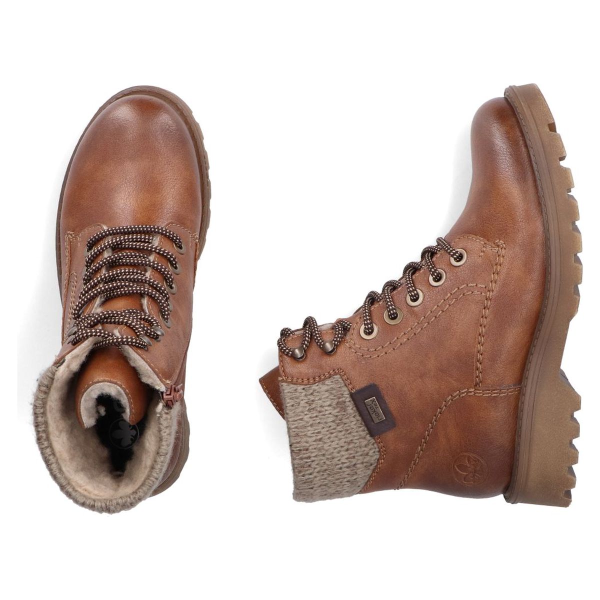 Rieker 73220 Women's Mid Height Boot - Brown