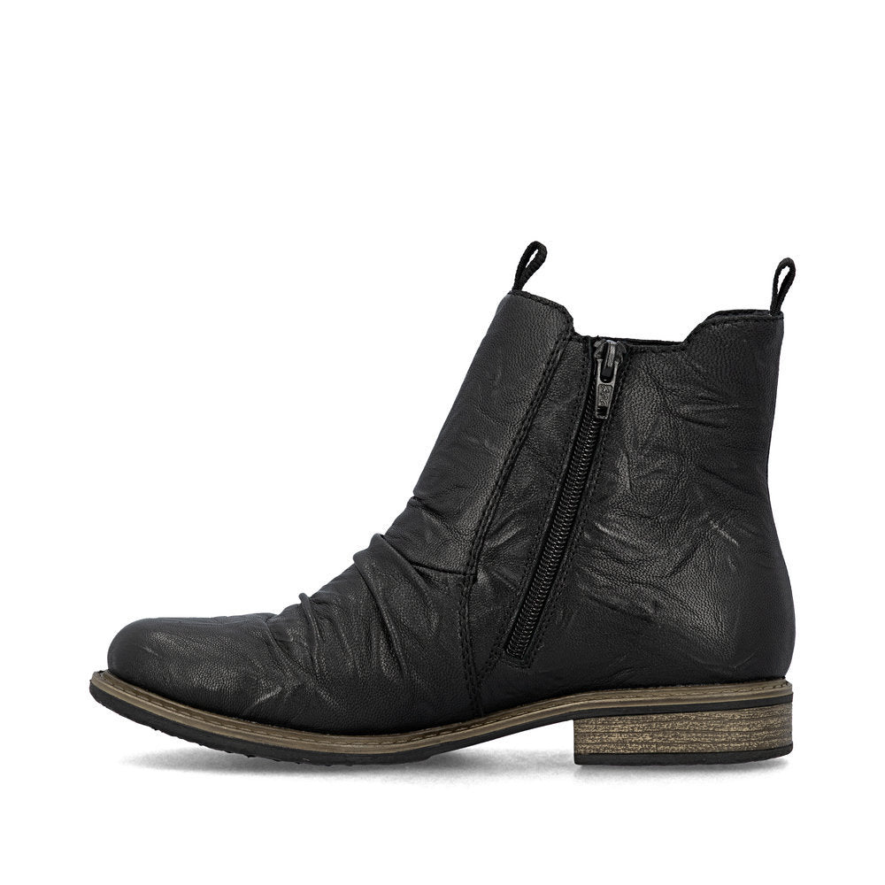 Rieker 74855 Chelsea Boot in Black
