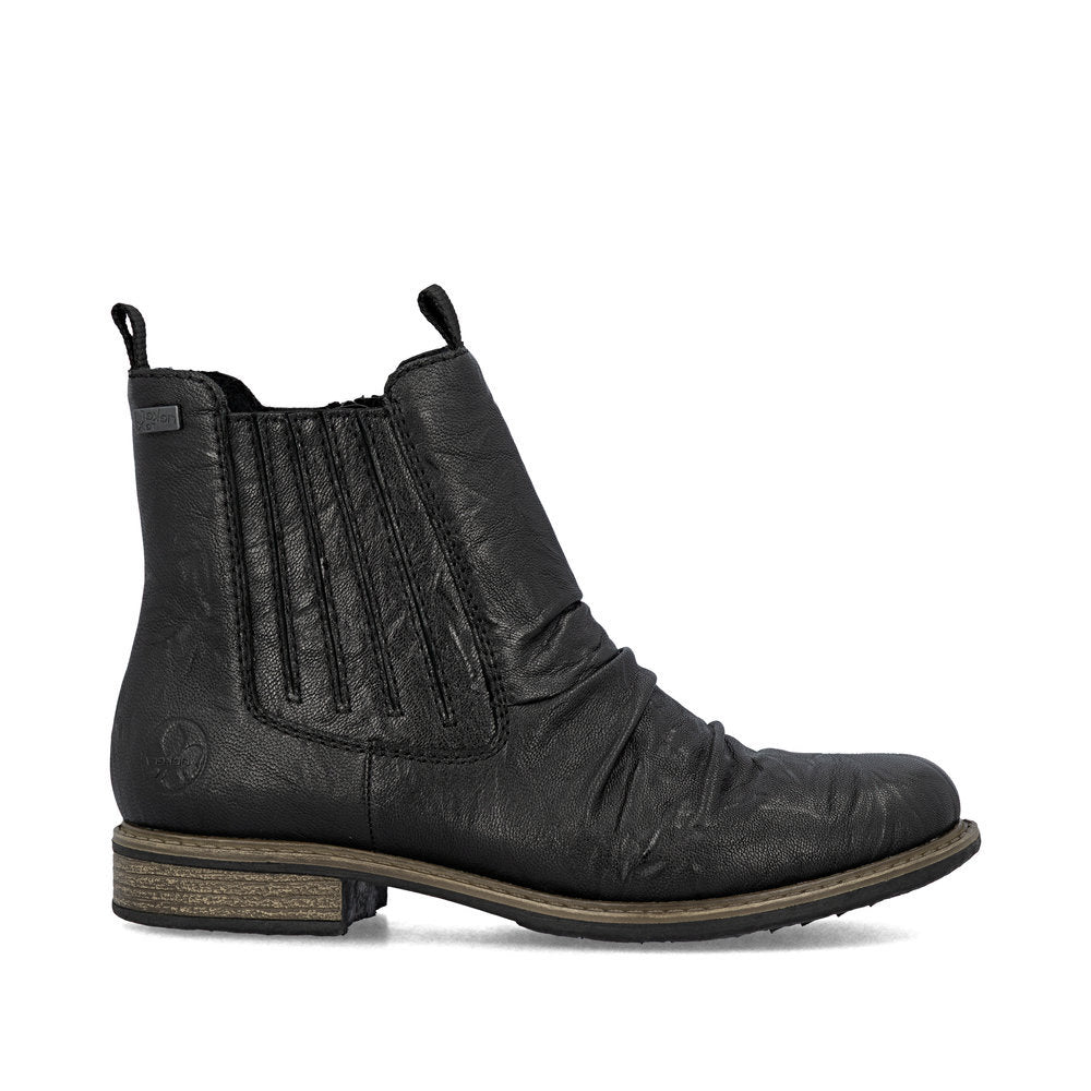 Rieker 74855 Chelsea Boot in Black