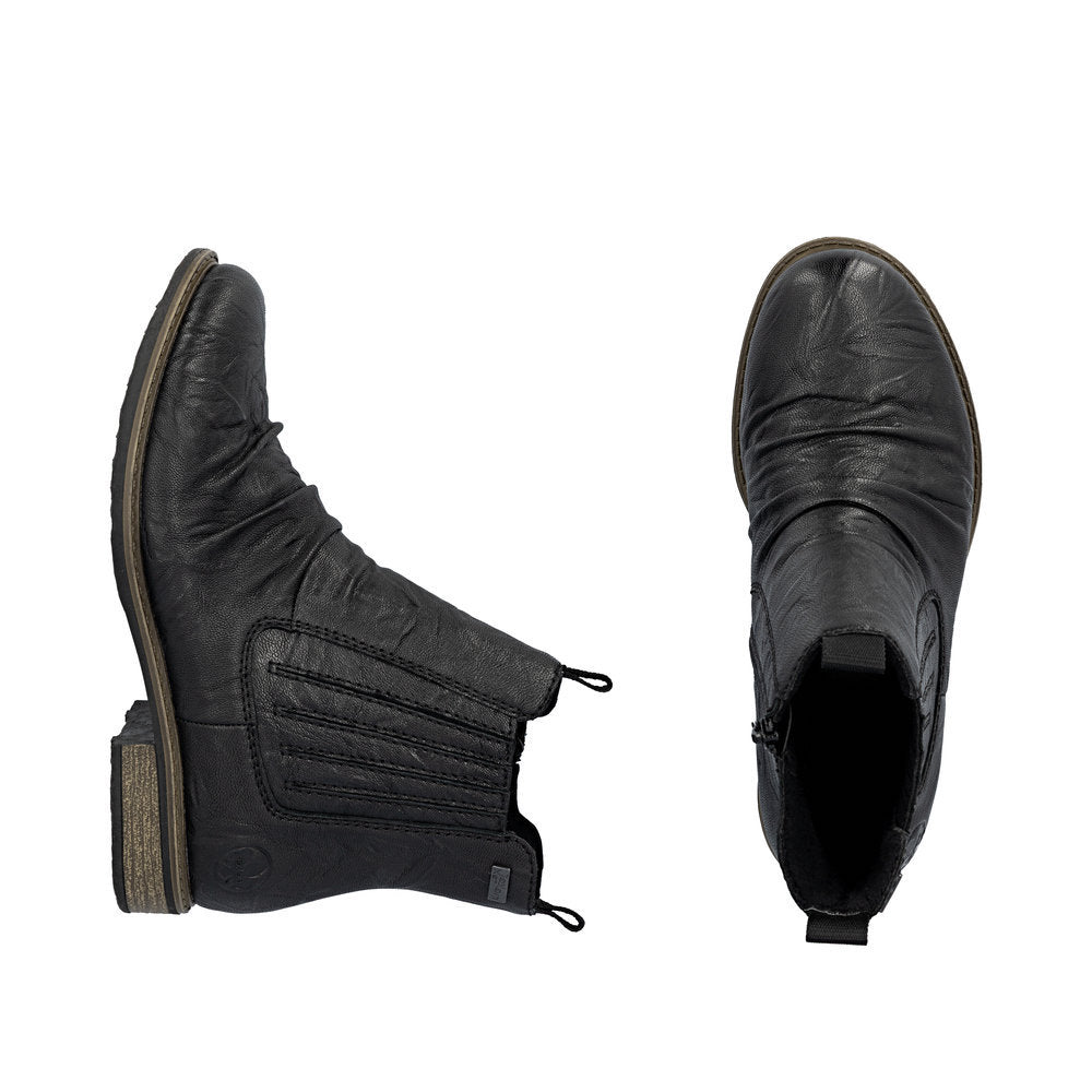 Rieker 74855 Chelsea Boot in Black