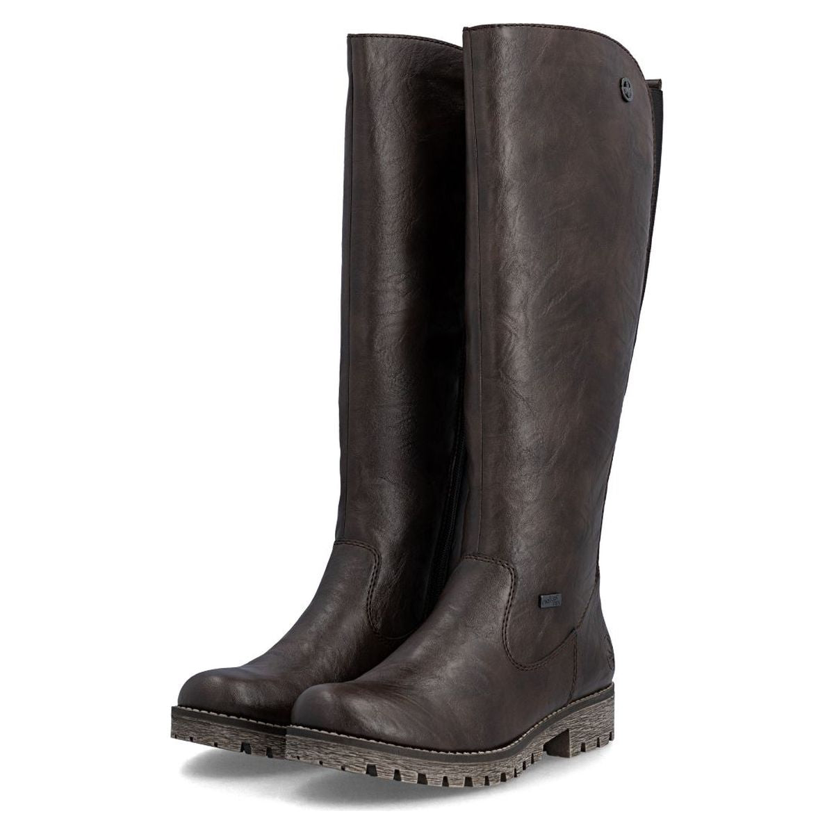 Rieker 78554 Women's TEX Waterproof Boots - Dark Brown